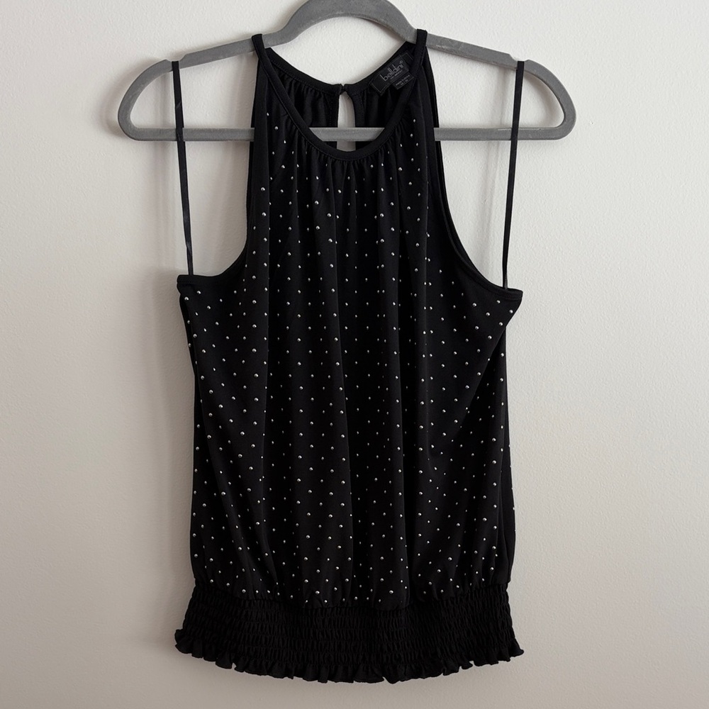 Belldini NWOT Sleeveless Halter Blouse with Rhinestones
